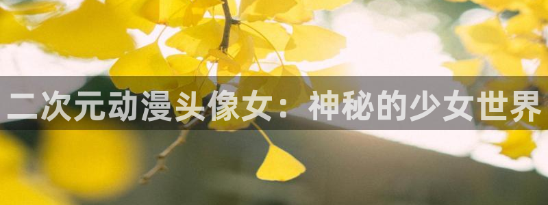 h动漫天堂：二次元动漫头像女：神秘的少女世界